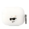 Airpods Pro Karl Lagerfeld 3D Logo NFT Choupette Head szilikon tok fehér - 0. kép