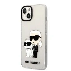 iPhone 13 Karl Lagerfeld KLHCP13MHNKCTGT IML Glitter Karl and Choupette NFT tok átlátszó