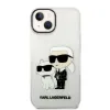 iPhone 14 Plus Karl Lagerfeld KLHCP14MHNKCTGT IML Glitter Karl and Choupette NFT tok átlátszó - 1. kép