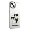 iPhone 14 Plus Karl Lagerfeld KLHCP14MHNKCTGT IML Glitter Karl and Choupette NFT tok átlátszó - 4. kép