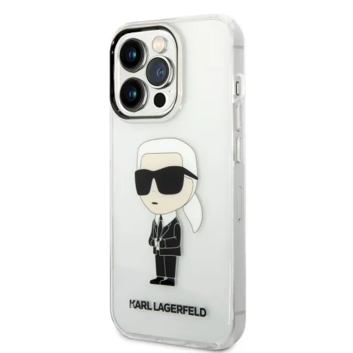 iPhone 14 Pro KLHCP14LHNIKTCT Karl Lagerfeld IML Ikonik NFT tok átlátszó