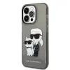 iPhone 14 Pro Karl Lagerfeld KLHCP14LHNKCTGK IML Glitter Karl and Choupette NFT tok fekete - 0. kép