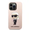 iPhone 14 Pro Max Karl Lagerfeld KLHCP14XSNIKBCP Liquid Silicone Ikonik NFT tok rózsaszín - 1. kép