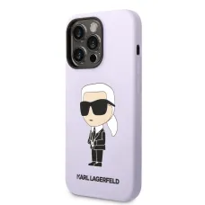 iPhone 14 Pro Max Karl Lagerfeld KLHCP14XSNIKBCU Liquid Silicone Ikonik NFT tok lila