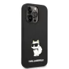 iPhone 14 Pro Max Karl Lagerfeld KLHCP14XSNCHBCK Liquid Silicone Choupette NFT tok fekete - 2. kép