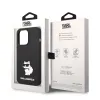 iPhone 14 Pro Max Karl Lagerfeld KLHCP14XSNCHBCK Liquid Silicone Choupette NFT tok fekete - 4. kép