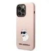 iPhone 14 Pro Max Karl Lagerfeld KLHCP14XSNCHBCP Liquid Silicone Choupette NFT tok rózsaszín - 4. kép