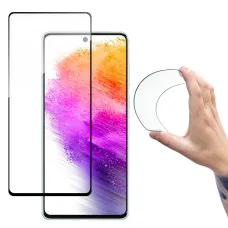 Ochranné sklo Wozinsky Flexi nano hybrid pre Samsung Galaxy A73 5G s čiernym rámom Ochranné sklo Wozinsky Flexi nano hybrid pre Samsung Galaxy A73 5G s čiernym rámom