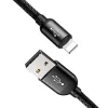 Baseus 3 Primary Colors micro USB/ Lightning/ USB Type-C kábel 1,2m 3.5A fekete - 0. kép