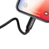Baseus 3 Primary Colors micro USB/ Lightning/ USB Type-C kábel 1,2m 3.5A fekete - 1. kép
