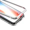 Baseus mágneses tok iPhone X/XS ezüst/áttetsző - 3. kép