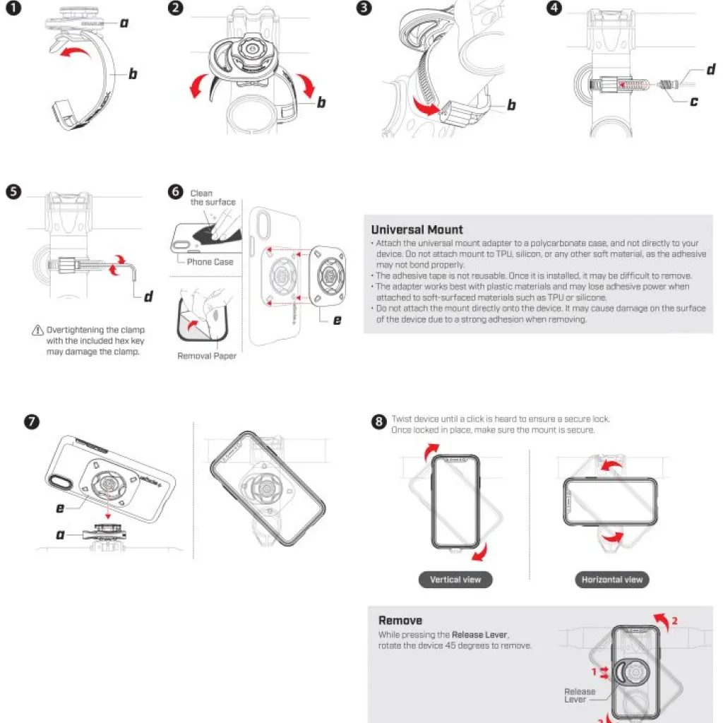 Spigen Gearlock MS100 biciklikormányra szerelhető telefontartó fekete - 10