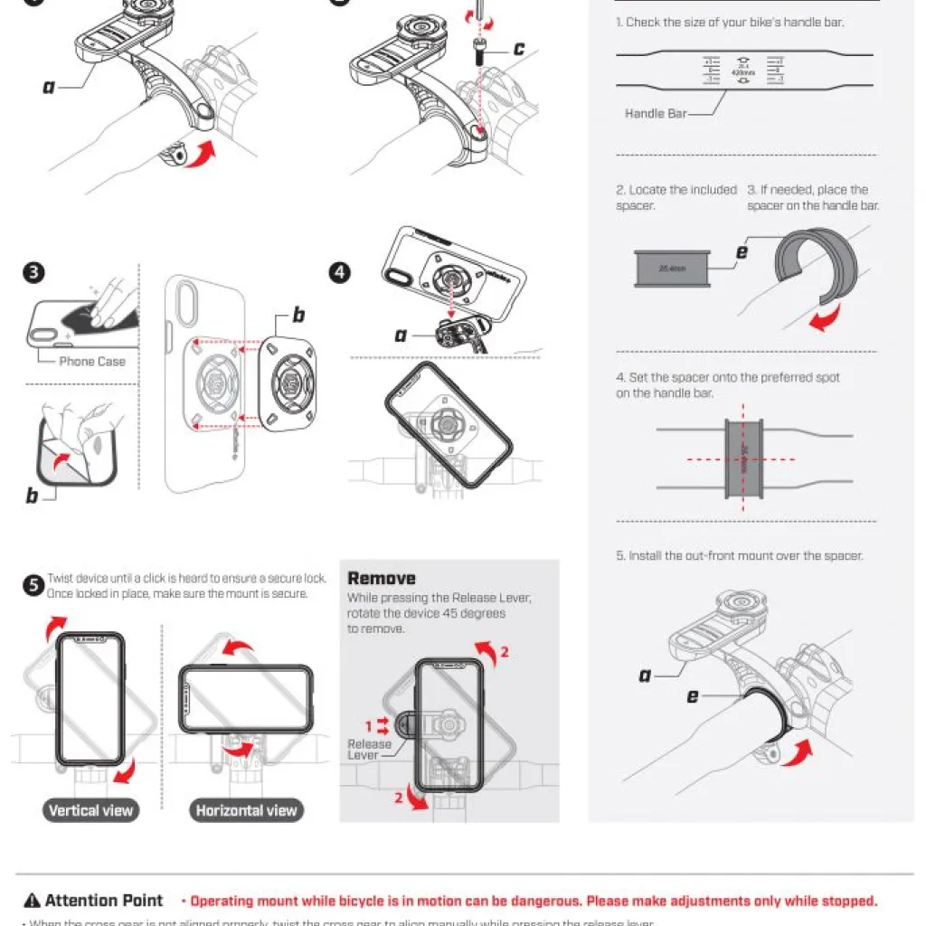 Spigen Gearlock MF100 biciklikormányra szerelhető telefontartó fekete (000MP25056) - 9