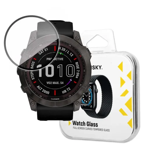 Garmin Fenix 7X Wozinsky Hibrid üvegfólia fekete