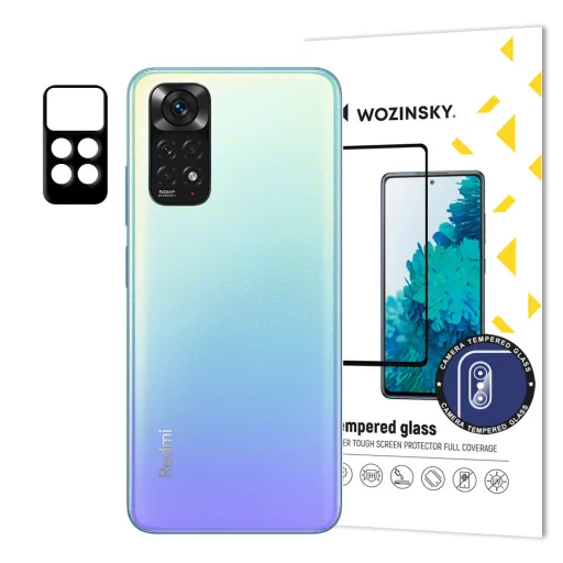 Xiaomi Redmi Note 11 Wozinsky Full Camera Glass 9H kameralencse védő üvegfólia fekete