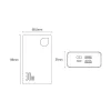  Baseus PowerBank 20000mAh Adaman2 Metal - 2xUSB + Type C - PD QC 3.0 30W Type C - Type C kábellel (PPAD050101) fekete  - 0. kép