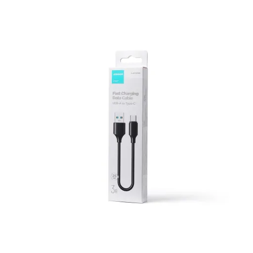 Joyroom Type-C USB adat és töltőkábel 3A 1m fekete