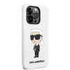 iPhone 14 Pro Max Karl Lagerfeld KLHCP14XSNIKBCH Liquid Silicone Ikonik NFT tok fehér - 4. kép