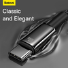 Baseus Tungsten Aranyozott USB A - USB Type-C kábel 100W 1m fekete (CAWJ000001) - 2. kép