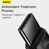 Baseus Tungsten Aranyozott USB A - USB Type-C kábel 100W 1m fekete (CAWJ000001) - 4. kép