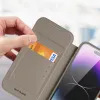 iPhone 14 Pro Max Dux Ducis Skin X Pro Magsafe mágneses fliptok bézs - 4. kép
