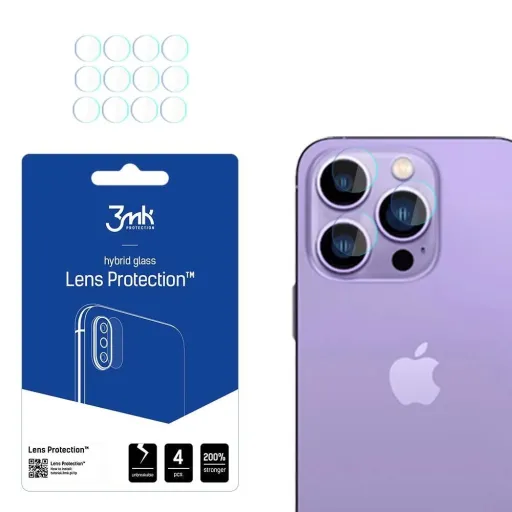 iPhone 14 Pro/14 Pro Max/15 Pro/15 Pro Max 3MK Hybrid kameralencse védő üveg