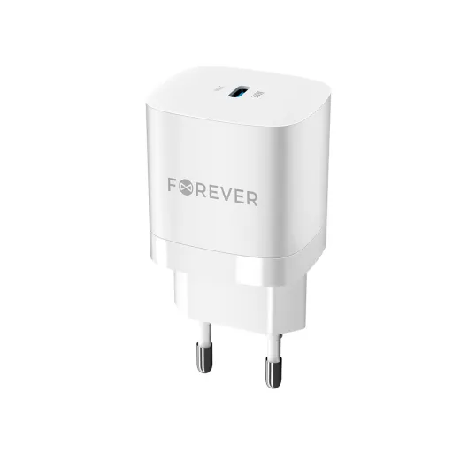 Forever fali töltő adapter GaN PD QC TC-05 1x USB-C 33W fehér