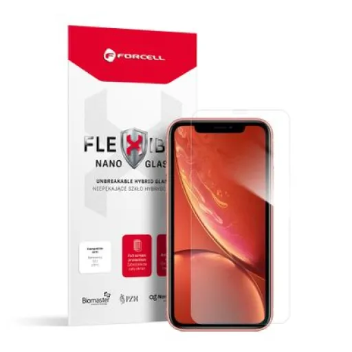 iPhone XR/11 Forcell Flexible Nano Glass hibrid kijelzővédő üvegfólia