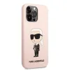 iPhone 13 Pro Karl Lagerfeld KLHCP13LSNIKBCP Liquid Silicone Ikonik NFT tok rózsaszín - 0. kép