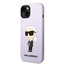 iPhone 14 Plus Karl Lagerfeld KLHCP14MSNIKBCU Liquid Silicone Ikonik NFT tok lila