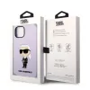 iPhone 14 Plus Karl Lagerfeld KLHCP14MSNIKBCU Liquid Silicone Ikonik NFT tok lila - 3. kép