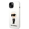 iPhone 14 Plus Karl Lagerfeld KLHCP14MSNIKBCH Liquid Silicone Ikonik NFT tok fehér - 4. kép