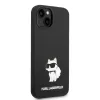 iPhone 14 Plus Karl Lagerfeld KLHCP14MSNCHBCK Liquid Silicone Choupette NFT tok fekete - 0. kép