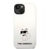 iPhone 14 Plus Karl Lagerfeld KLHCP14MSNCHBCH Liquid Silicone Choupette NFT tok fehér - 3. kép