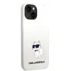 iPhone 14 Plus Karl Lagerfeld KLHCP14MSNCHBCH Liquid Silicone Choupette NFT tok fehér - 4. kép