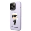 iPhone 14 Pro Karl Lagerfeld KLHCP14LSNIKBCU Liquid Silicone Choupette NFT tok lila - 4. kép