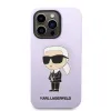 iPhone 14 Pro Karl Lagerfeld KLHCP14LSNIKBCU Liquid Silicone Choupette NFT tok lila - 3. kép