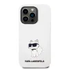 iPhone 14 Pro Max Karl Lagerfeld KLHCP14XSNCHBCH Liquid Silicone Choupette NFT tok fehér - 0. kép