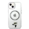 iPhone 14 Karl Lagerfeld IML Karl és Choupette NFT MagSafe kompatibilis tok átlátszó (KLHMP14SHNKCIT) - 1. kép