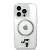 iPhone 14 Pro Max Karl Lagerfeld IML Karl és Choupette NFT MagSafe kompatibilis tok átlátszó (KLHMP14XHNKCIT) - 3. kép