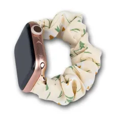 Apple Watch 2/3/4/5/6/7/8/9/SE (42/44/45mm) Fabric gumis óraszíj sárga