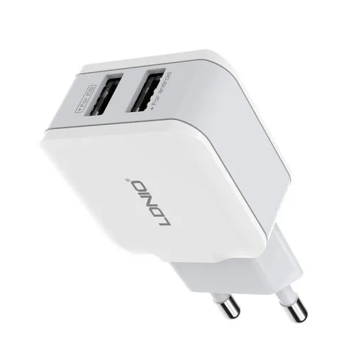 LDNIO A2202 hálózati töltő adapter 2x USB 12W fehér