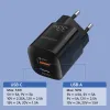 Choetech USB fali gyorstöltő USB Type C PD QC 33W fekete (PD5006) - 3. kép