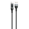 Dudao USB - USB Type C kábel gyorstöltés PD 66W 1m fekete (L7Max) - 0. kép