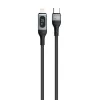 Dudao USB Type C - Lightning kábel gyorstöltés PD 20W 1m fekete (L7MaxL) - 0. kép
