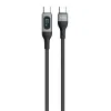 Dudao USB Type C - USB Type C kábel gyorstöltés PD 100W 1m fekete (L7MaxC) - 0. kép