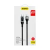 Dudao USB Type C - USB Type C kábel gyorstöltés PD 100W 1m fekete (L7MaxC) - 1. kép