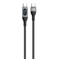 Dudao USB Type C - USB Type C kábel gyorstöltés PD 100W 1m fekete (L7MaxC)
