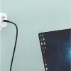 Dudao USB Type C - USB Type C kábel gyorstöltés PD 100W 1m fekete (L7MaxC) - 2. kép