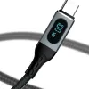 Dudao USB Type C - USB Type C kábel gyorstöltés PD 100W 1m fekete (L7MaxC) - 3. kép